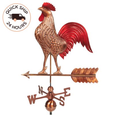 Multi Color Large Rooster Weathervane