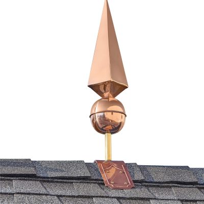 24″ Lancelot Finial with Decorative Roof Mount