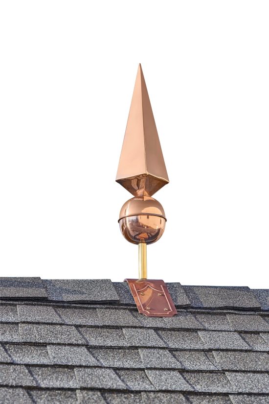 Lancelot Finial with Decorative Roof Mount