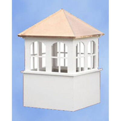 Elite Series Ardmore Cupola – Square with Double Arched Windows & Cape Cod Roof