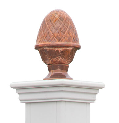 Copper Pineapple Topper for Mailbox post