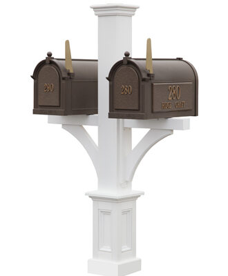 Double Mailbox Post