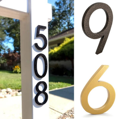 4″ Floating Address Numbers