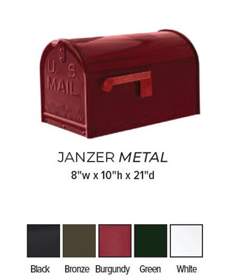 Janzer Aluminum Mailbox