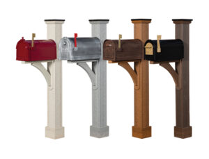 Sante Fe Poly-Woodgrain Mailbox Post