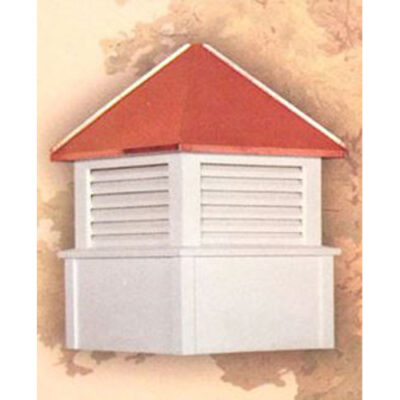 WCC-Model Cupola – Square with Louvers & Straight Roof