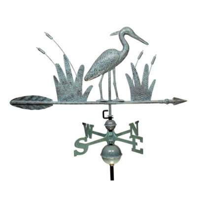 Dalvento 36″ Standing Heron Weathervane with Traditional Directionals