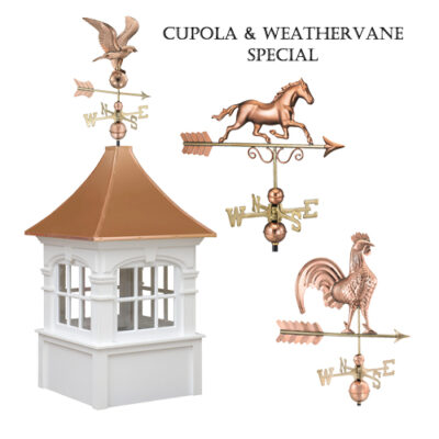 Fairfield Cupola Special - Free Weathervane