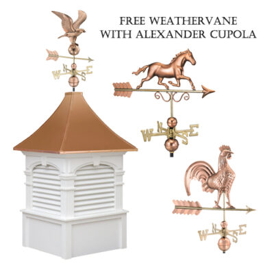 Alexander Cupola with Free Weathervane Special