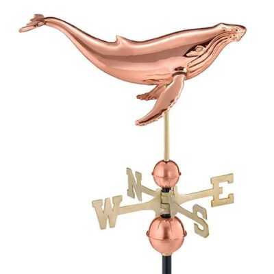 Humpback Whale Weathervane – Pure Copper