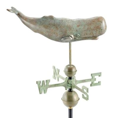 Sperm Whale Weathervane – Blue Verde Copper