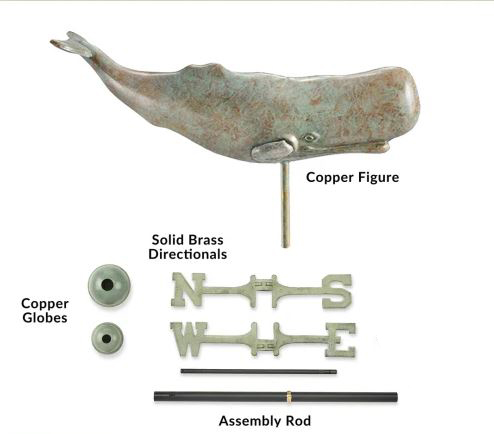 Sperm Whale Weathervane