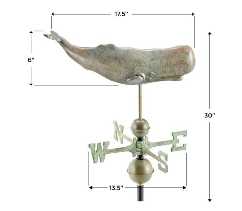 Sperm Whale Weathervane