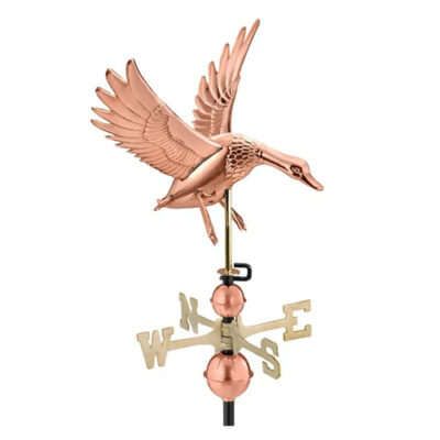 Landing Duck Weathervane – Pure Copper