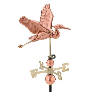 Blue Heron Pure Copper Weathervane