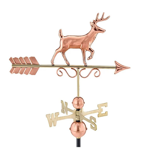 Proud Buck Pure Copper Weathervane