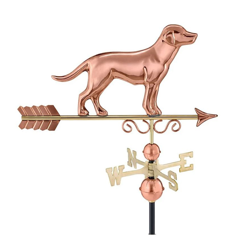 Labrador Retriever Pure Copper Weathervane